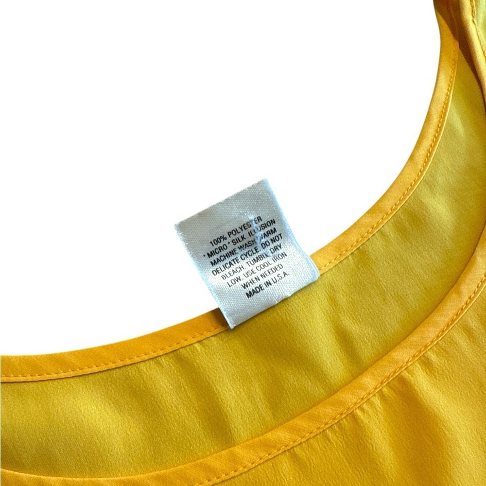 Yellow Sleeveless Women's Top - Picture 3 of 5